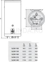 Бойлер настенный SMART LINE SLEW 160, ACV 06623701