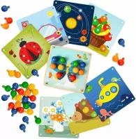 Мозаика для детей Радуга Кидс Мини учим цвета развивающие игрушки монтессори