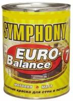 Белая водоэмульсионная краска Symphony Euro-Balance 7 для внутренних работ 0,9 л