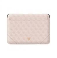 Guess для ноутбуков 13"/14" чехол Sleeve 4G with Triangle metal logo Pink