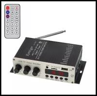 Усилитель звука Kentiger HY-470BT (2x20 Вт, USB, TF, FM, Bluetooth)