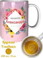 Кружка Александра самая лучшая - внутри улыбнись