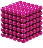 Куб из магнитных шариков Forceberg Cube "Неокуб", 5 мм, розовый, 216 элементов