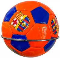Мяч футбольный для тренировок и спортивных игр, детский, размер 2, PVC оранжевый