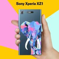 Силиконовый чехол на Sony Xperia XZ1 Слон / для Сони Иксперия ИксЗ 1