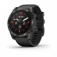 Смарт-часы Garmin Epix PRO (Gen 2) Sapphire Edition 51 мм, титановый угольно-серый, DLC, черный силиконовый ремешок (010-02804-01)