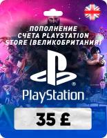 Пополнение счета PlayStation Store на 35 GBP (£) / Код активации Фунты / Подарочная карта Плейстейшен Стор / Gift Card (Великобритания)