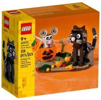 Конструктор LEGO BrickHeadz 40570 Сувенирный набор Кошка и мышь на Хэллоуин
