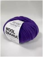 Пряжа для вязания из перуанской шерсти WOOL & MANIA, цвет Indigo фиолетовый, 80 м, 200 гр