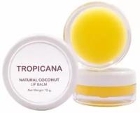 Кокосовый бальзам для губ Банан TROPICANA OIL, 10 гр