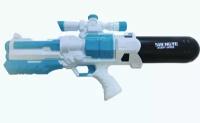 Водный пистолет детский, Игрушечный водяной пистолет,детское водное оружие водяное,56cm, синий/белый/черный