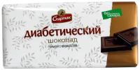 Шоколад Спартак, горький диабетический с изомальтом, 85 гр