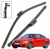 Дворники BMW M3 (4) E92 БМВ М3 Е92 купе 2006 2007 2008 2009 2010 2011 2012 2013 Щетки стеклоочистителя бескаркасные 600-450 2шт