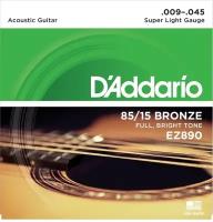 Струны D`Addario EZ890 BRONZE 85/15