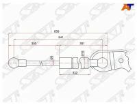 SAT SAT Амортизатор капота TOYOTA HARRIER RX330 03- SAT ST5344049145