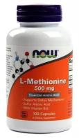 L-Methionine 500 mg NOW (100 вег кап)