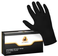 Нитриловые перчатки черные Jeta Safety JSN8 Black Nitrile Gloves 100 шт Размер XL JSN810/XL