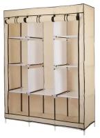 Складной шкаф Каркасный Тканевый Storage Wardrobe для одежды, кремовый