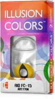 Карнавальные контактные линзы ILLUSION colors RIO FC-15 0,0D R8.6 2шт