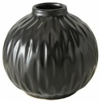 Керамическая ваза "Залина", чёрная, Boltze