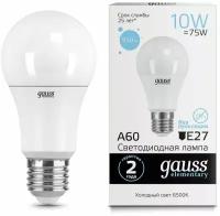 Светодиодная лампа Gauss LED Elementary A60 10W E27 6500K