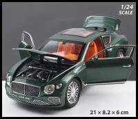 Bentley Continental GT Бентли машинка (1:24) 21 см металл, инерция, открываются двери, капот и багажник, поворачиваются передние колеса, свет и звук