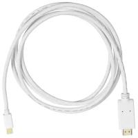 Кабель Buro 1.2v miniDisplayport (m)/HDMI (m) 2м. белый (BHP MDPP-HDMI-2)