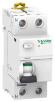 IID 2Р 40A 30mA AC Блок утечки тока 2-полюсный, 40A, 30mA, тип АC (УЗО) Schneider Electric, A9R41240