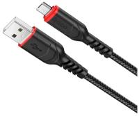 Кабель USB HOCO X59 Victory, USB - MicroUSB, 2.4А, 1 м, черный