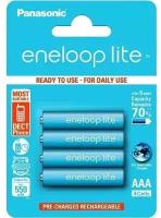 Аккумулятор ААА Eneloop Panasonic BK-4LCCE/4BE HR03-4BL Lite 550мА/ч в блистере 4шт