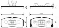 Колодки передние GEELY CK (OTAKA), MR 05- SP2154 1шт