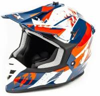 Шлем мото кроссовый GTX 633 #3 (XL) BLUE/RED WHITE