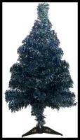 елка радуга с синим 60 см, d иголок 6 см, d нижнего яруса 34 см, 60 веток, пласт подставка