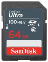 Карта памяти 64Gb SD SanDisk Ultra (SDSDUNR-064G-GN3IN)