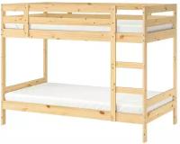 Каркас двухъярусной кровати, Сосна 90×200 см, икеа Мидал IKEA Mydal