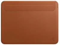 Чехол WiWU Skin Pro 2 Leather для MacBook Pro 16.2inch 2021 Brown