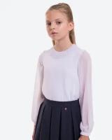 Школьная блуза Стильные Непоседы, размер 128-64-57, белый