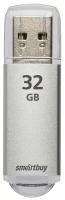 Флеш-накопитель USB 2.0 Smartbuy 32GB V-Cut Silver (SB32GBVC-S)