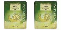 The Saem Маска тканевая Pure Natural Mask Sheet Snail 20мл,2 шт