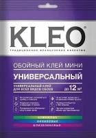 Универсальный обойный клей KLEO MINI 12 для наклеивания всех видов флизелиновых, виниловых и бумажных обоев. Для внутренних работ. 60г