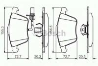 Колодки тормозные дисковые Premium 2 BOSCH 0986495272