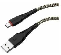 Кабель BOROFONE BX25 Powerful, USB - MicroUSB, 2.4A, 1м, черный