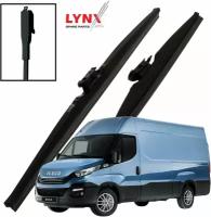 Дворники Iveco Daily (6) Ивеко Дейли фургон 2014 2015 2016 2017 2018 2019 2020 2021 2022 Щетки стеклоочистителя зимние LYNXauto 650мм-650мм к-т 2шт