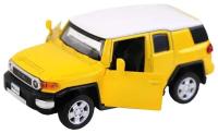 Машинка металлическая Автопанорама 1:43 Toyota FJ Cruiser, желтый, инерция, открываются двери, в коробке (JB1200134)