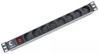 Блок розеток Cabeus PDU-8P 8шт, 1U, 19"