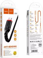 Кабель HOCO X59 Victory charging data cable for Micro USB 1M, 2.4А, black