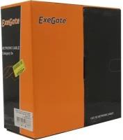 Exegate EX281812RUS Кабель Exegate FUTP4-C5e-CCA-S24-IN-PVC-GY-100 FTP 4 пары кат.5e CCA, 24AWG, экран, бухта 100м, серый, PVC