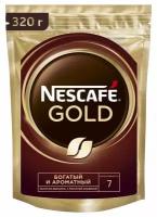 Кофе растворимый NESCAFE Gold сублимированный с добавлением молотого, пакет, 320 г