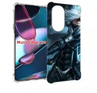 Чехол MyPads Metal Gear Rising Revengeance для Motorola Moto Edge X30 задняя-панель-накладка-бампер