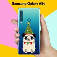 Силиконовый чехол на Samsung Galaxy A9s Елка-мопс / для Самсунг Галакси А9с